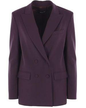 FEDERICA TOSI Double-breasted Blazer - パープル