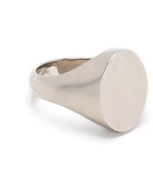 Maison Margiela Chevalier Signet Ring - White