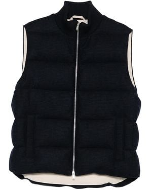 Lardini Zip-Up Padded Gilet - Blue
