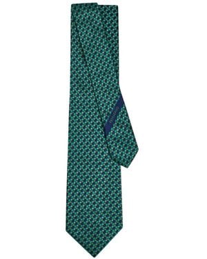 Ferragamo Murrina Krawatte Mit Print - Grün
