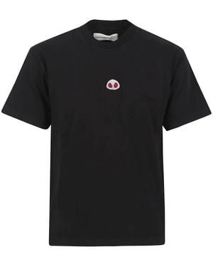 ALBERTO BRESCI Embroidered-Motif T-Shirt - Black
