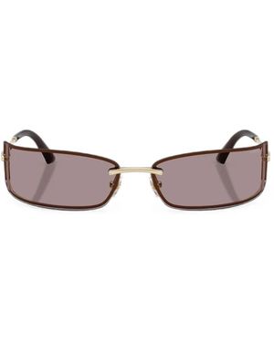 Jimmy Choo Rectangle-Frame Sunglasses - Brown