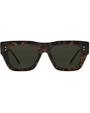 Thom Browne Eckige Sonnenbrille - Schwarz