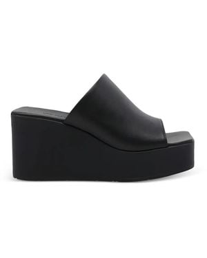 Vic Matié K10_Block Platform Wedge Sandals - Black