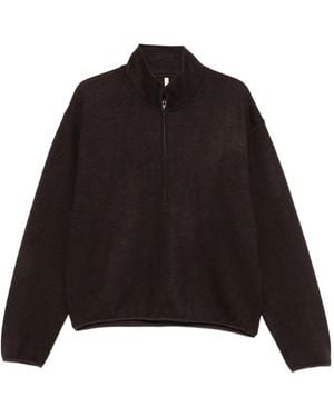 sunflower Half-Zip Sweatshirt - Black