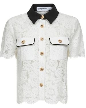 Self-Portrait Shirt Shirt - White