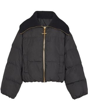 Balmain Gesteppte Jacke - Schwarz