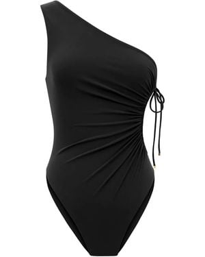 Saint Laurent Asymmetrisch Badpak - Zwart