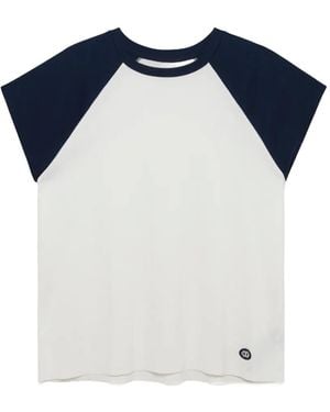 Jonathan Simkhai Reuben Raglan-Sleeve T-Shirt - Blue