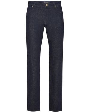 Billionaire Mid-Rise Straight-Leg Denim Jeans - Blue