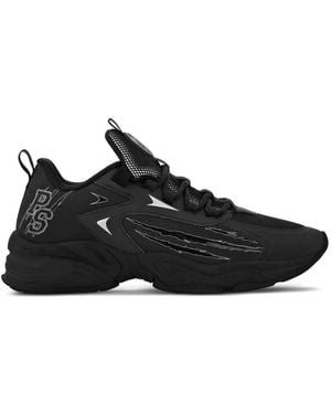 Philipp Plein Lo-Top Logo-Print Sneakers - Black