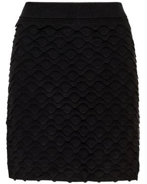 Maliparmi Winter Wave Mini Skirt - Black