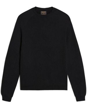 Woolrich Fein Gestrickter Pullover Mit Raglanärmeln - Schwarz