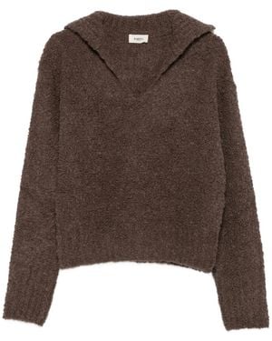 Barena Pullover aus Bouclé - Braun