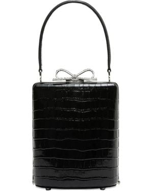 Self-Portrait Clutch Mit Schleifendetail - Schwarz