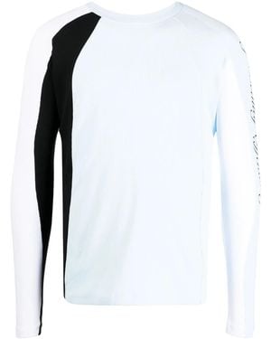 GmbH Logo-Print Long-Sleeve T-Shirt - White