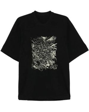 JNBY Graphic-Print T-Shirt - Black
