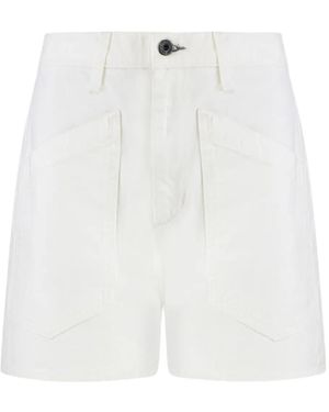ASKK NY Utility-Pocket Shorts - White