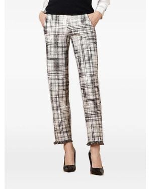 Avenue Montaigne Pantalones Joan Parisian Con Flecos - Neutro