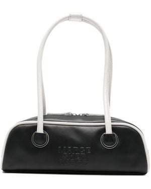 Marge Sherwood Crinkle Top Handle Tote Bag - White