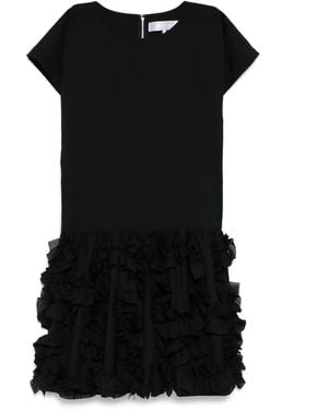 Comme des Garçons Ruffled-Detail Dress - Black