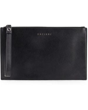Orciani Cartera Micron Con Tira Para La Muñeca - Negro