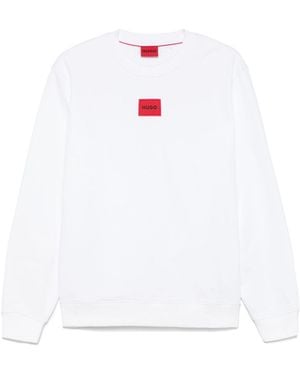 HUGO Logo-Patch Sweatshirt - White