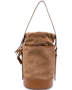 Fabiana Filippi Drawstring Bucket Bag - Brown