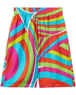 Emilio Pucci Shorts Met Print - Rood