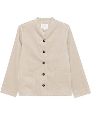 Yerse Corduroy Button-Up Jacket - Natural