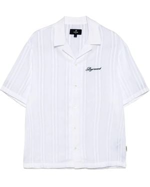 Represent Embroidered Bowling Shirt - White