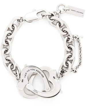 Marc Jacobs Heart Handcuff Bracelet - White