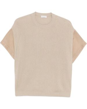 Brunello Cucinelli Cotton T-Shirt - Natural