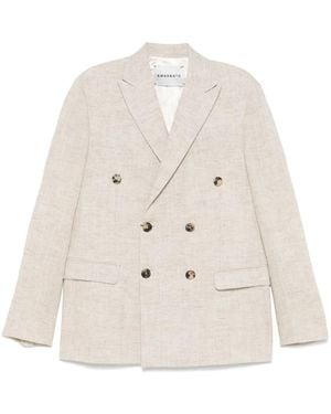 Amaranto Double-Breasted Blazer - Natural