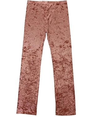 CALLIPYGIAN Crushed Velvet Pants - Red