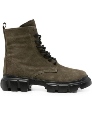 SERGIO MORETTI FIRENZE Lace-Up Ankle Boots - Brown