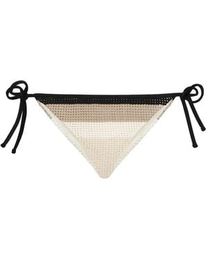 Brunello Cucinelli Bragas De Bikini De Punto - Neutro