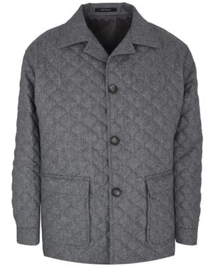 Tagliatore Evans Quilted Blouson Jacket - Grey