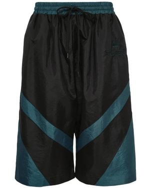 VAQUERA Gewebte Shorts mit Kordelzug - Schwarz