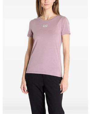 EA7 T-Shirt Con Logo - Viola