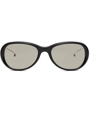 Maison Margiela X Gentle Monster Oval-Frame Sunglasses - Black