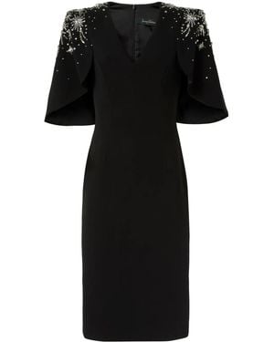 Jenny Packham Zeya スパンコールトリム ドレス - ブラック