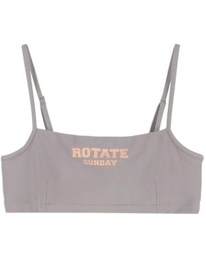ROTATE BIRGER CHRISTENSEN Passio Logo Sports Bra - Grey
