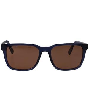 Lacoste Square-Frame Sunglasses - Blue