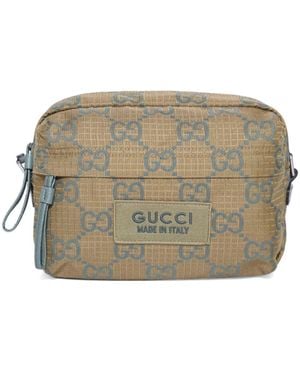 Gucci Medium Gg Ripstop Messenger Bag - Grey