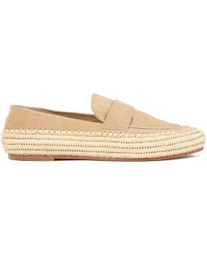 Paloma Barceló Billie Loafer aus Wildleder - Natur