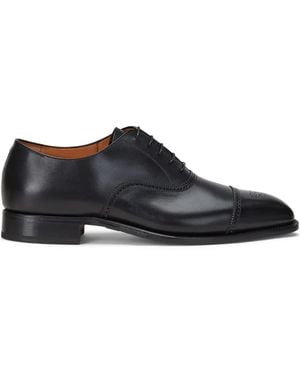 Polo Ralph Lauren Denver Leather Oxford Shoes - Black