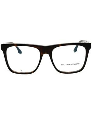Victoria Beckham Tortoiseshell-Effect Square-Frame Glasses - Black