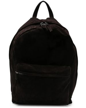 Giorgio Brato Suede-Panelled Leather Backpack - Black