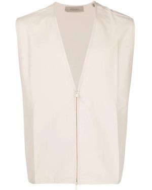 Fear Of God Barn Zip-Up Vest - Natural